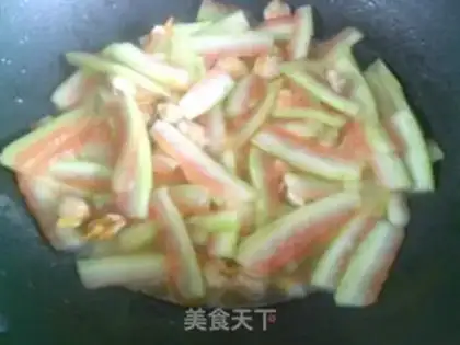 Make Round clams and watermelon peels step 11