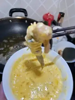 Make Gold pasta fried shrimp step 4
