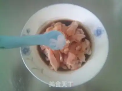 Make Watermelon peeled chicken chest step 4