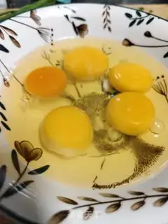 Make Onion egg waffles step 4