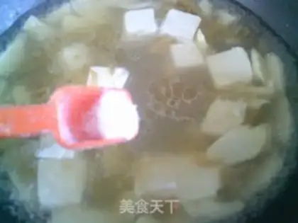 Make Squeeze the tofu soup step 7