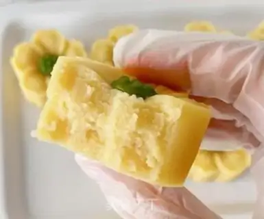 Make Green bean cake step 18