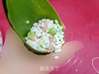 Make The green pepper peas and the meat step 9