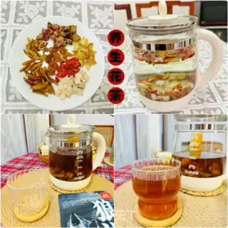 Make Potato tea: rose lilies tea step 3