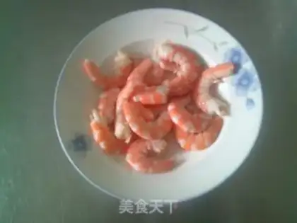 Make Shrimp board and watermelon peel step 7
