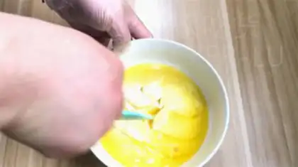Make Scrambled with tea and potatoes step 13