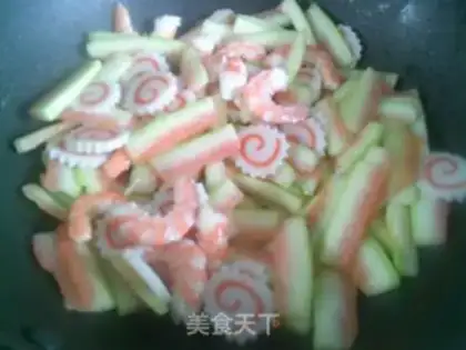 Make Shrimp board and watermelon peel step 10