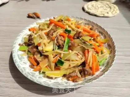Make Gold-cracking mushrooms and carrots step 6
