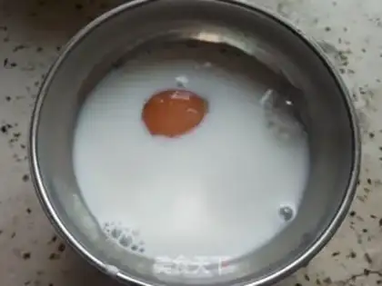 Make Red potato egg cream step 2