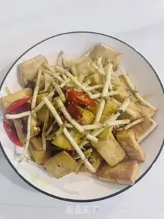 Make Fish gravy fried tofu step 4