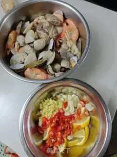 Make A little seafood step 3