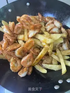 Make Hot chicken fin shrimp step 17