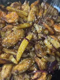 Make Hot chicken fin shrimp step 19