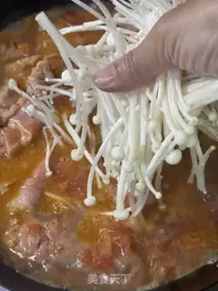 Make Tomato gill mushrooms, fat cow step 7