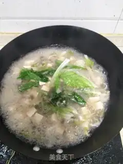 Make Mushroom tofu pork soup step 8