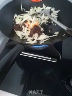 Make Beef sauce, rice line step 6