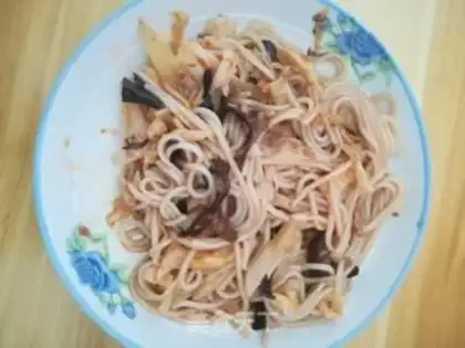 Make Beef sauce, rice line step 10
