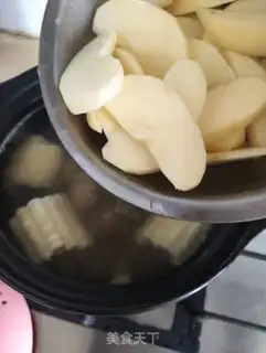 Make Corn tattered bone soup step 6
