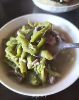 Make Scrawny bean horn soup step 5