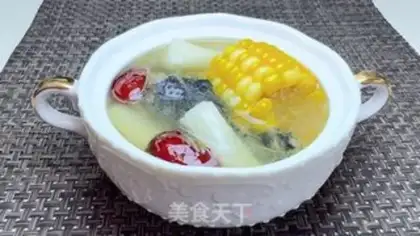 Make ♪ Mountain medicine corn chicken soup ♪ step 11