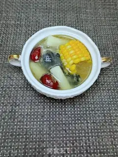 Make ♪ Mountain medicine corn chicken soup ♪ step 13