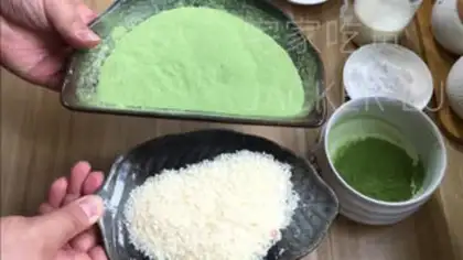 Make Tea and coconut-coated potatoes step 1