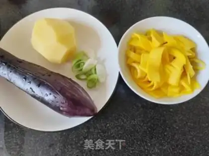 Make Potato cheese and mangoes step 0