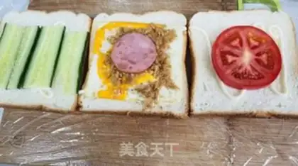 Make Toast sandwich step 4