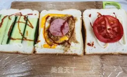 Make Toast sandwich step 5