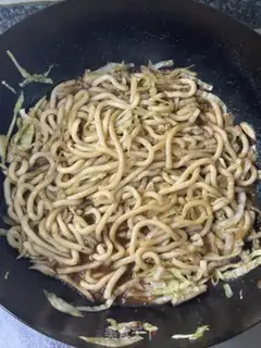 Make Beef fried noodles step 9