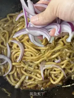 Make Beef fried noodles step 10