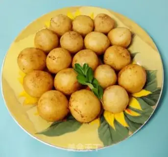 Make Cracked potato ball step 7