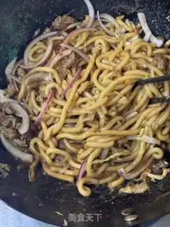 Make Beef fried noodles step 12
