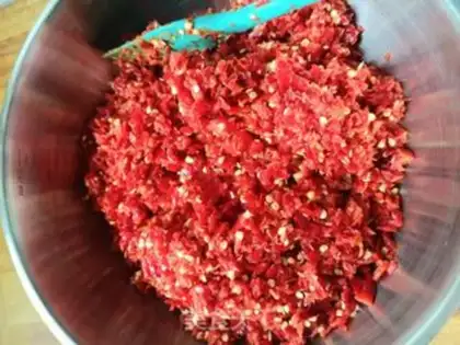Make Sesame peanut pepper sauce step 3