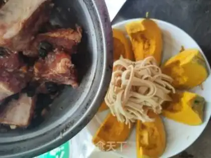 Make Pumpkin evaporated ribs step 4