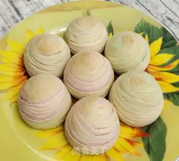 Make Rainbow souffle step 20