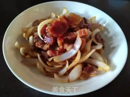 Make Onion fried meat step 6