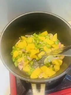 Make Shrimp potatoes and beans step 2