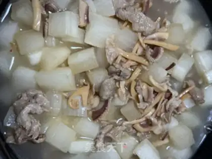 Make White radish dry squid rice step 11
