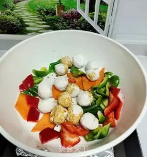 Make Chickenballs with red pepper step 4