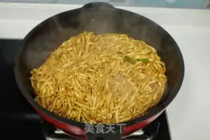 Make Long bean horn noodles step 7