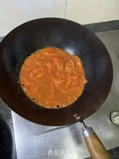 Make Tomato eggs and shrimp step 6