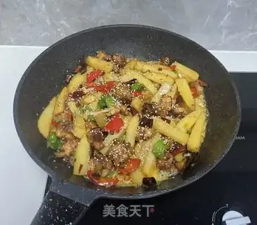 Make Chili potatoes, chicken step 13