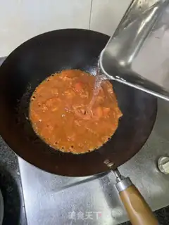Make Tomato eggs and shrimp step 7