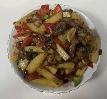 Make Chili potatoes, chicken step 14