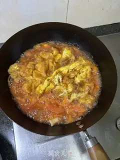 Make Tomato eggs and shrimp step 10