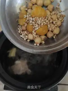 Make Chestnut rice steak soup step 4