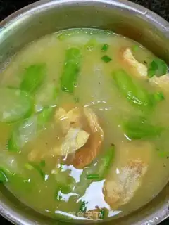 Make Egg dumpling fan soup step 15