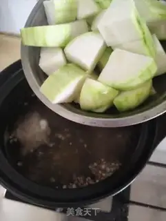 Make Chestnut rice steak soup step 5