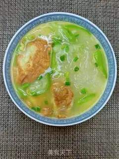 Make Egg dumpling fan soup step 16